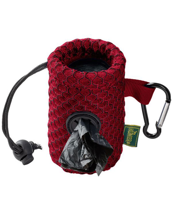 Distributore di sacchetti igienici Hunter - Rosso