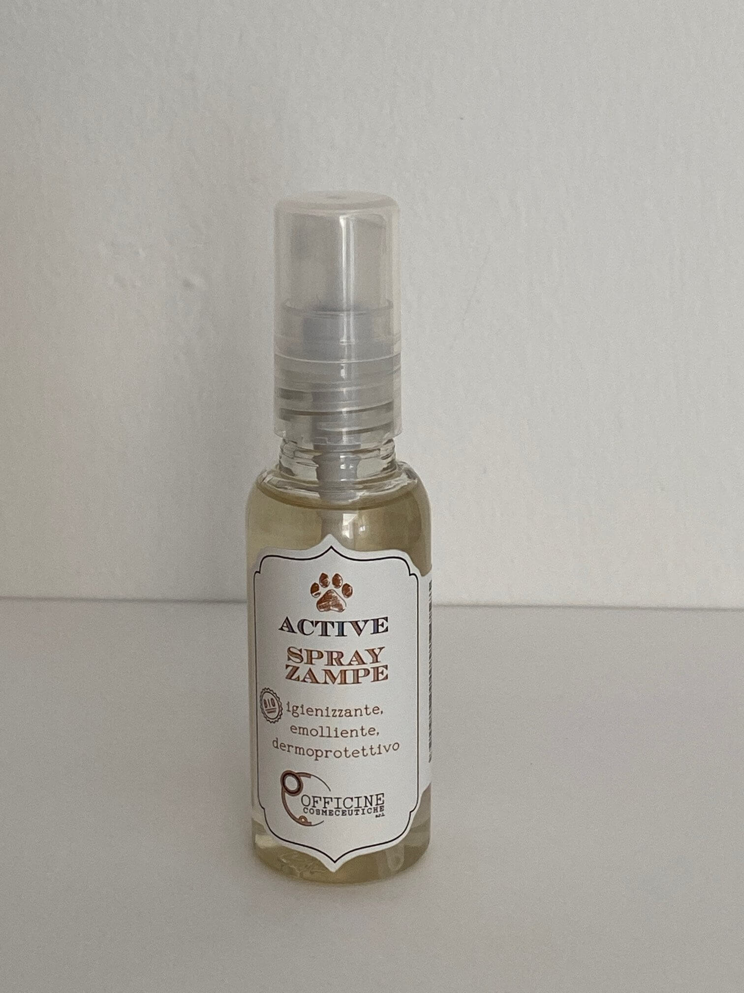 Spray zampe Active Dog di Officine Cosmeceutiche