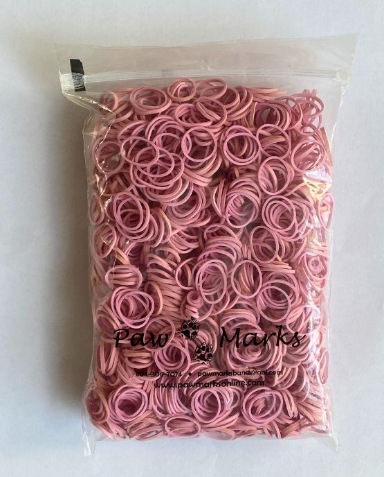 elastici caucciù rosa