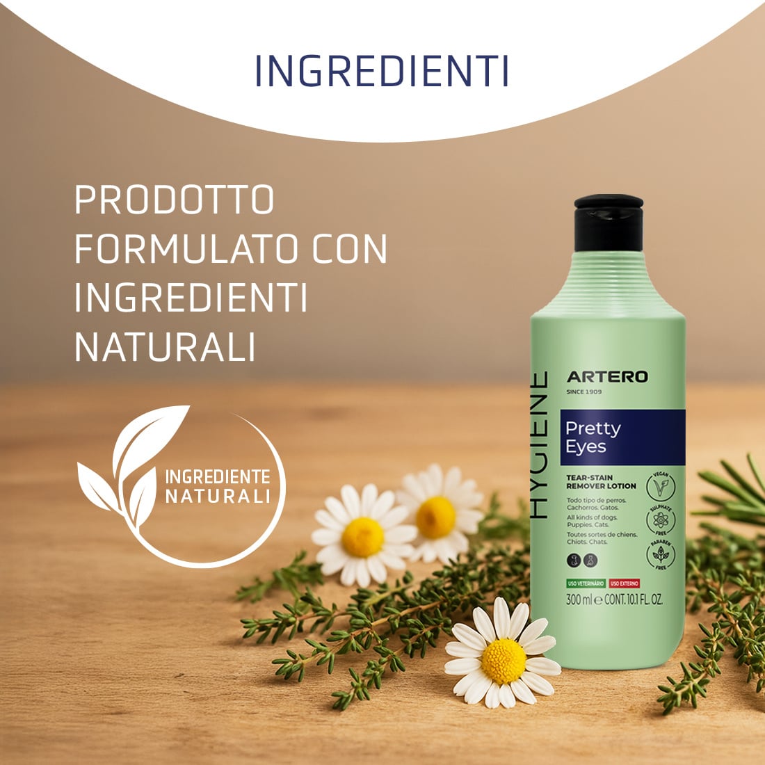 Detergente lacrimale per cani e gatti – Artero Pretty Eyes