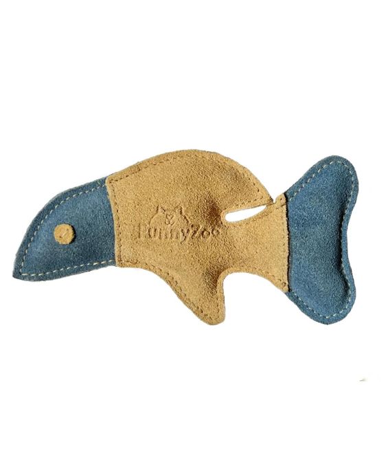 Gioco per cani pesciolino in camoscio di FunnyZoo