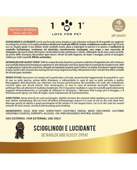Scioglinodi e lucidante Linea 101 dog