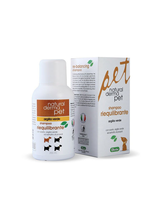 Shampoo Natural Derma Pet - Riequilibrante Argilla Verde